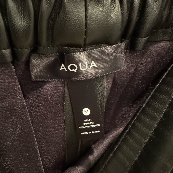 Aqua Faux Leather Pants - Picture 6 of 8